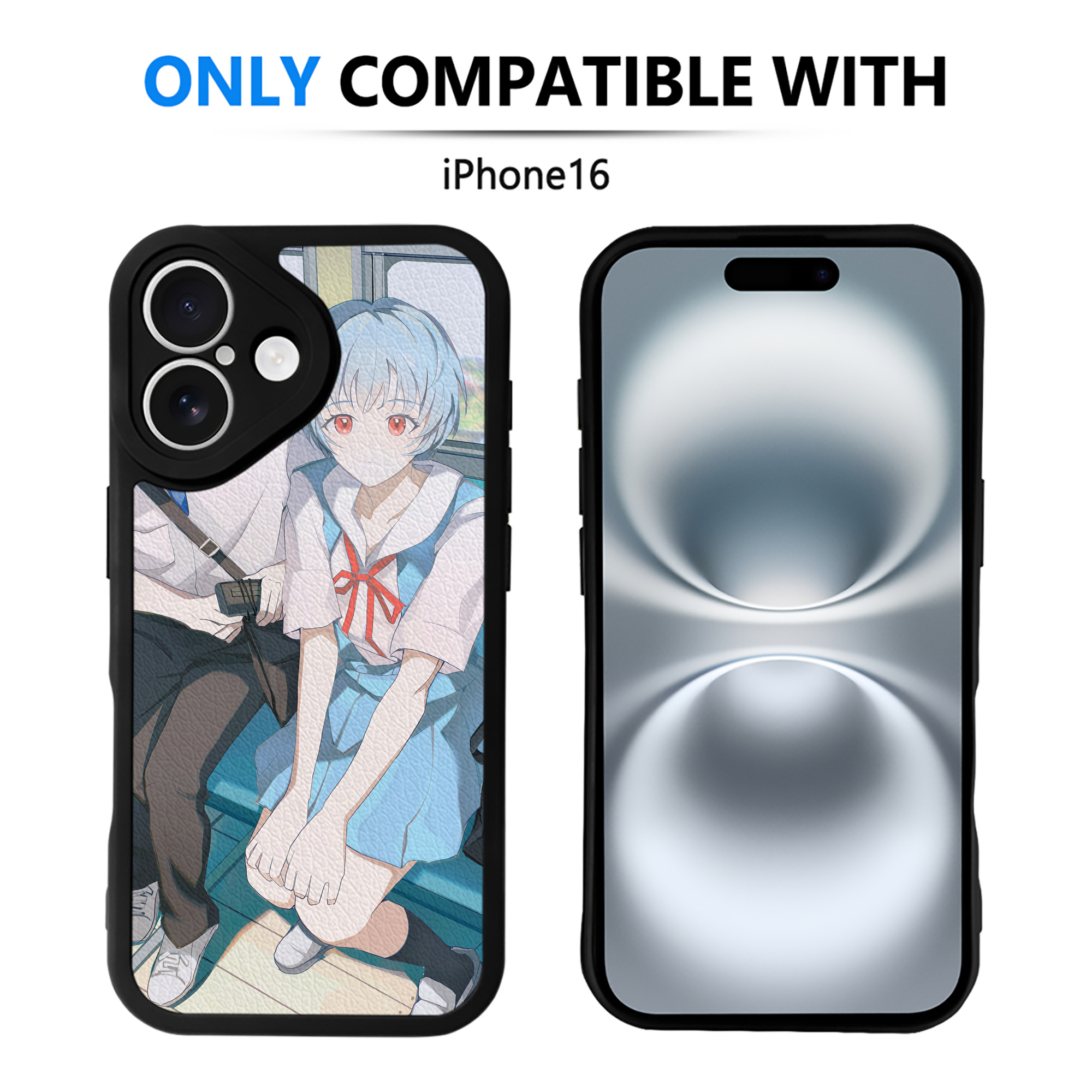 （画像用） EVA 新世紀エヴァンゲリオン 【iPhone 16シリーズ対応】シリコンスマホケース（レザー調） 材質：シリコン